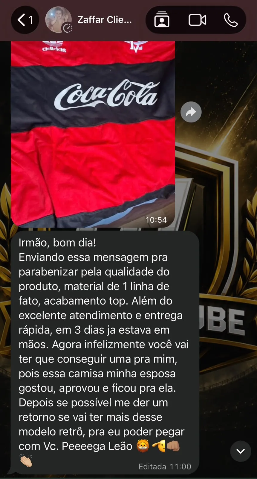 Depoimento de cliente 1